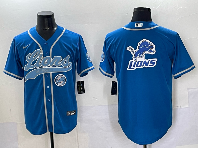 Men 2025 Detroit Lions blank blue 2025 Nike Limited NFL Jersey 008->detroit lions->NFL Jersey